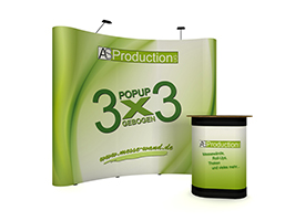 Faltdisplay 3x3 Gebogen