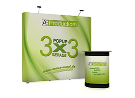 Faltdisplay 3x3 Gerade