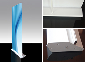 RollUp Exklusiv 100x215cm Weiß